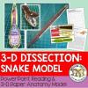 Snake 3-D Dissection Model